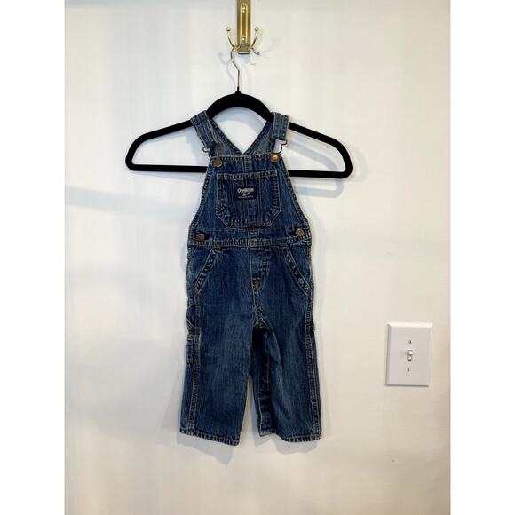 OshKosh B'gosh Other - OshKosh B’gosh Vintage Denim Overalls 18 Months Carpenter Style